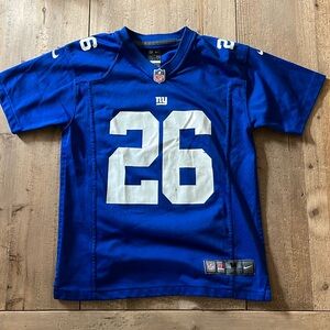 New York Giants Barkley Jersey Size Kids Medium Nike NFL Preowned